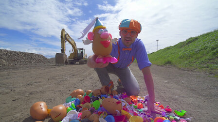 blippi snowmobile toy